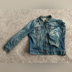 RARE VINTAGE Gap 1990s Distressed Blue Jean Jacket